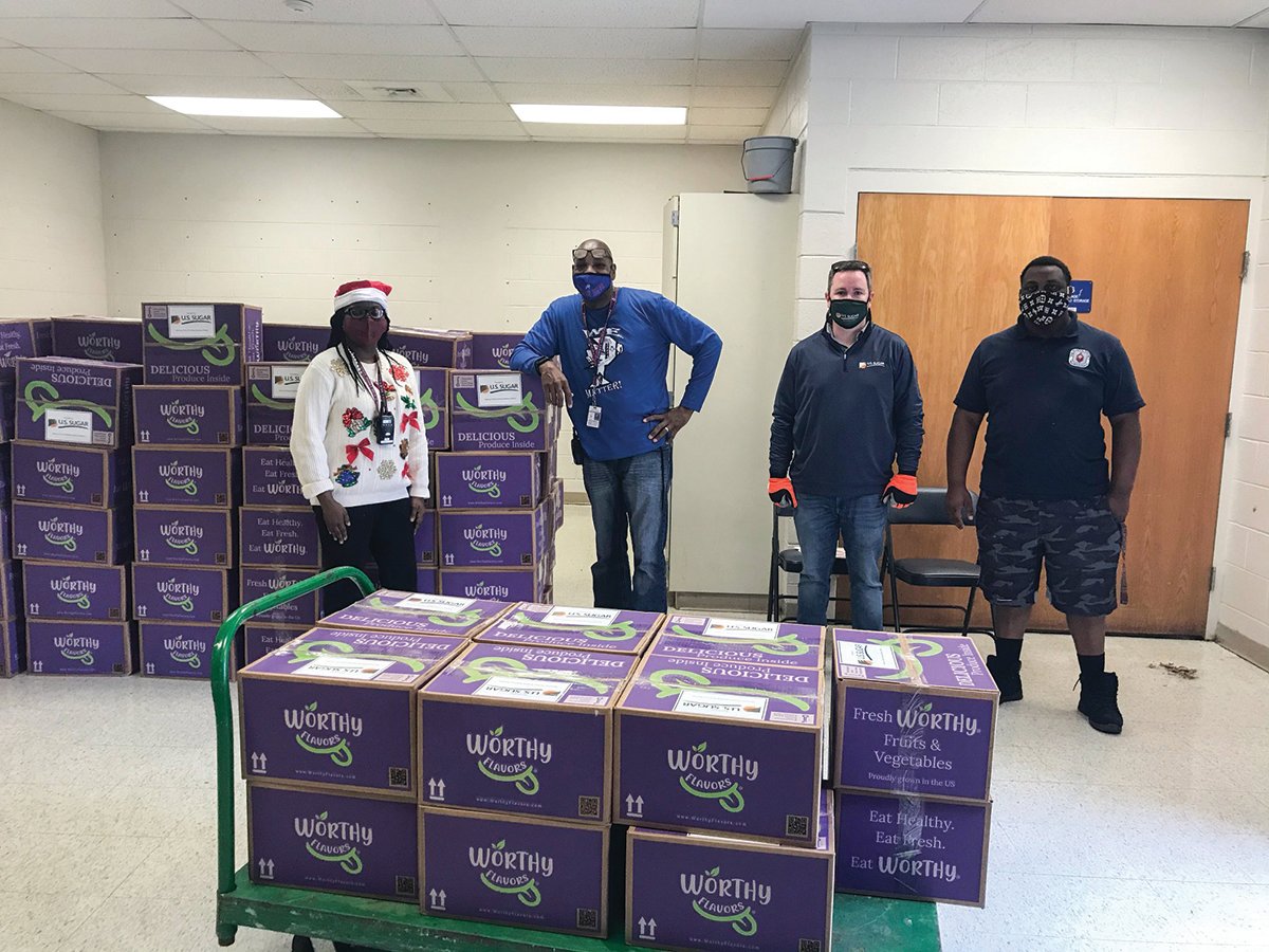 United States Sugar provided nearly 5,000 pounds of fresh, locally grown produce to local churches, city government employees and teachers in Clewiston, South Bay, Belle Glade and Pahokee.